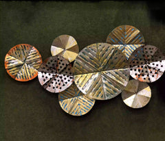 Antique Metal Petals Wall Decor