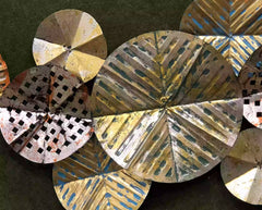 Antique Metal Petals Wall Decor