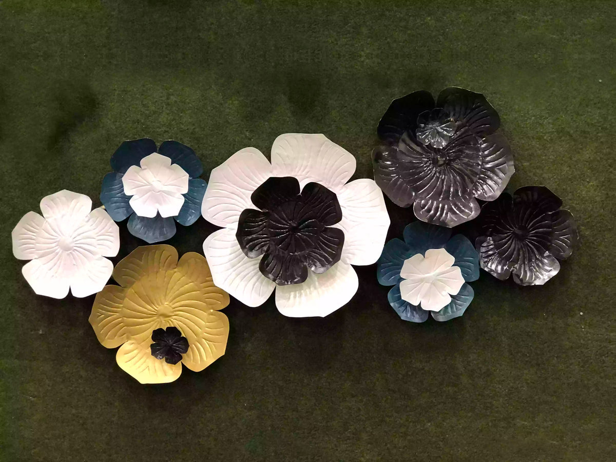 Antique Metal Petals Wall Decor