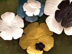 Antique Metal Petals Wall Decor