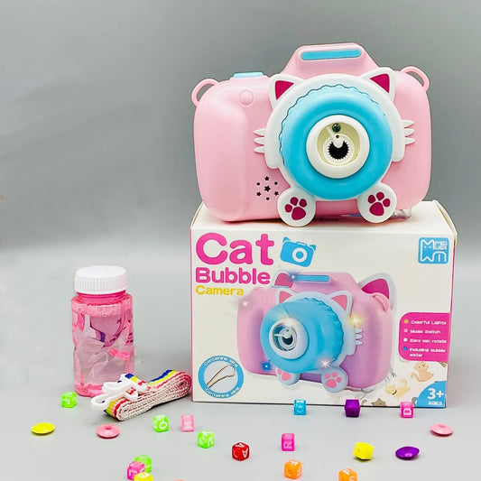 Cat Camera Toy Bubble Maker