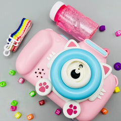 Cat Camera Toy Bubble Maker