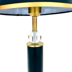Wooden Texture & Gold Brass Table Lamp