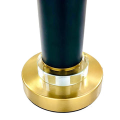 Wooden Texture & Gold Brass Table Lamp