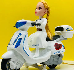 Police Women Motorcycle Toy