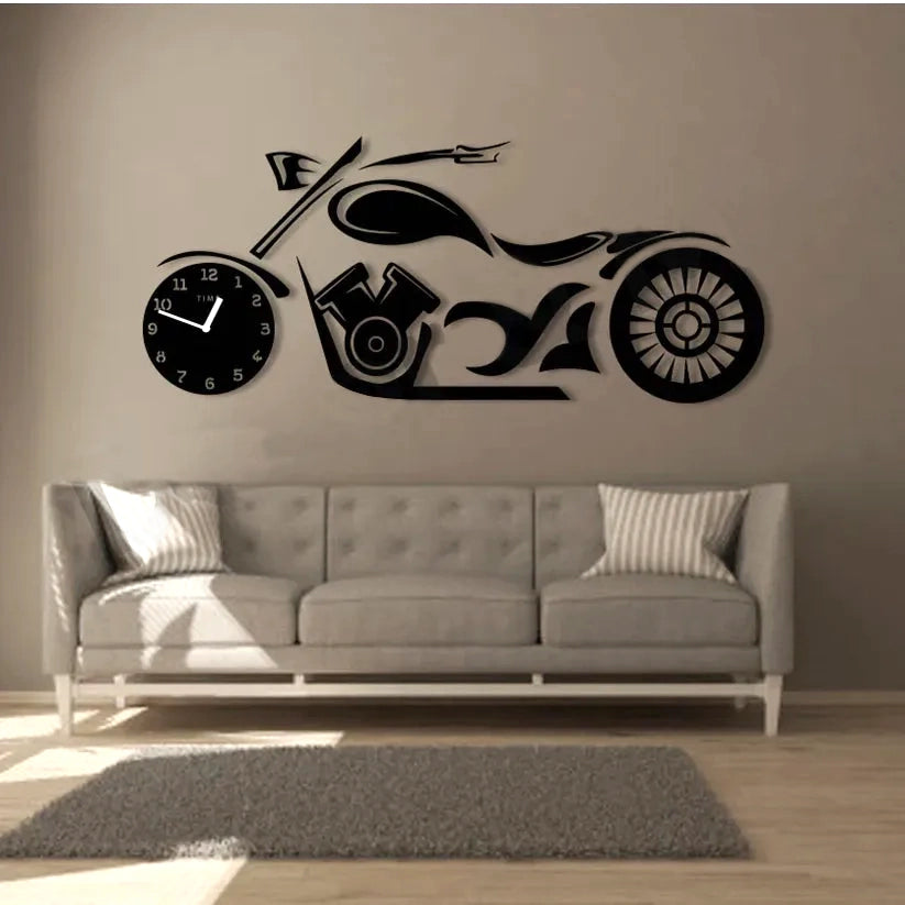 MOTORBIKE THEME CLOCK