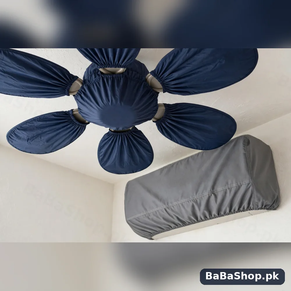 Winter Home Protection Pack – Ceiling Fan Cover + AC Cover Set